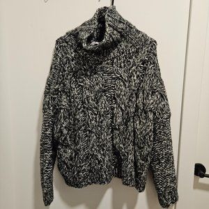 Chunky Turtleneck Knit Sweater